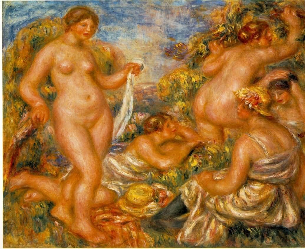 Pierre Auguste Renoir Les baigneuses